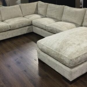 Custom U-Shape Straight Arm Sectional